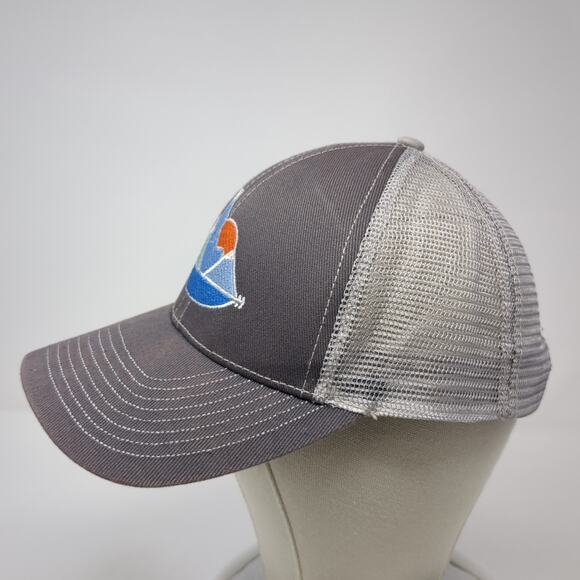 Idaho Sunset Strapback Trucker Hat Gray OS Adjustable Embroidered Mesh Back Ha - Picture 3 of 9